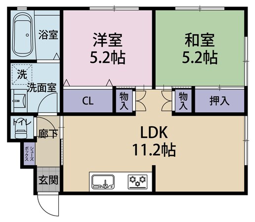 シティハイツ住吉の物件間取画像